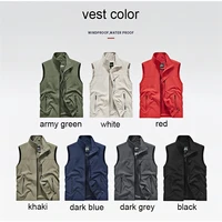2025 nouvelle mode hommes gilet coupe-vent solide sans manches veste moto extérieur imperméable Biker gilet pour hommes vêtements 6
