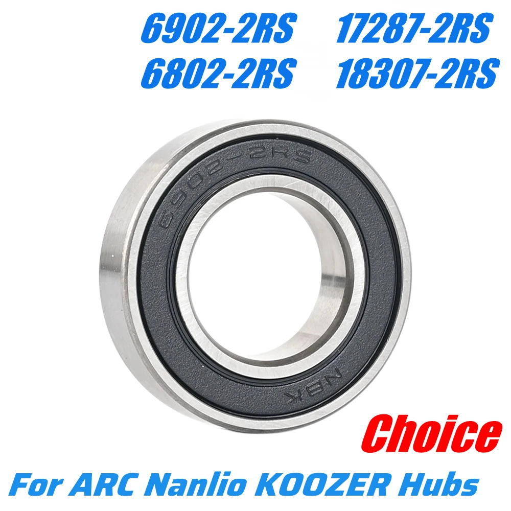 자전거 허브 베어링 6802 6902 17287 18307 15267 2RS 밀폐형 베어링 ARC KOOZER XM490 X150 006 009 허브 수리 부품