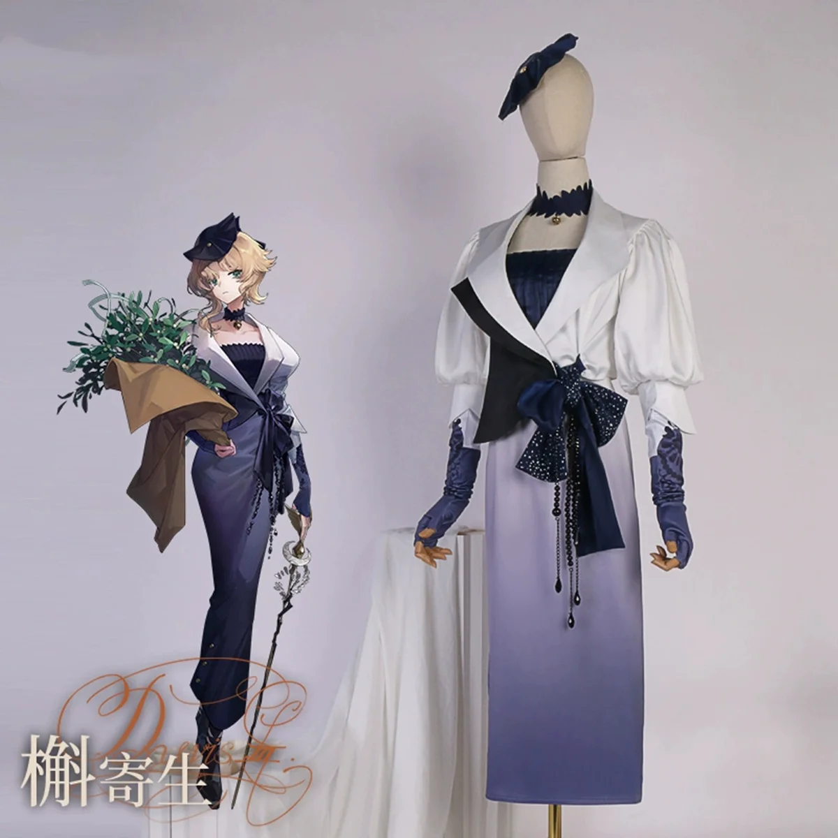 

Hot Anime Reverse:1999 Druvis III Cosplay Costume Game Suit Elegant Dress Uniform Halloween Party Role Play Clothing