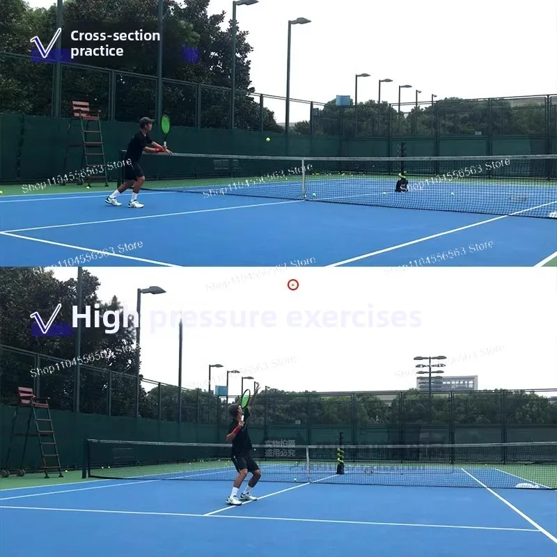 スマートポータブルテニストレーナー: ソロ練習用の自動起動および