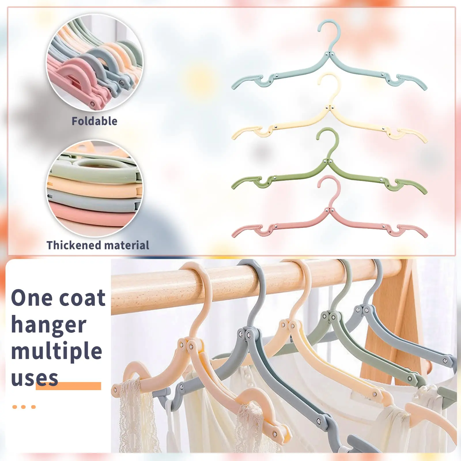 Portable Folding Clothes Hangers, Travel Accessories, Cruise Ship Essentials, Drying Rack 3