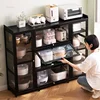 Nordic Minimalist Kitchen Cabinets Home Living Room Storage Cabinets Multi-layer Large Capacity Small Apartment Kitchen Cabinet 4