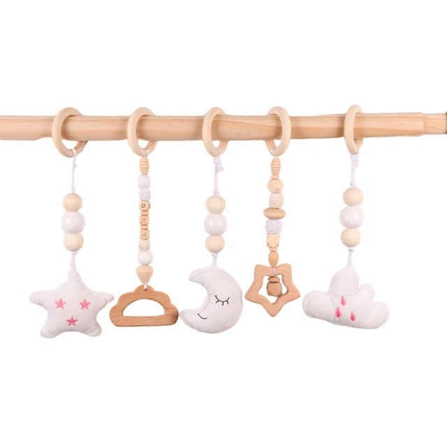 Crib Stroller Hanging Rattle Pendant Nursery Room Ornament Baby Infant Travel Teething Toy Car Seat Highchair Decoration 54DA 2