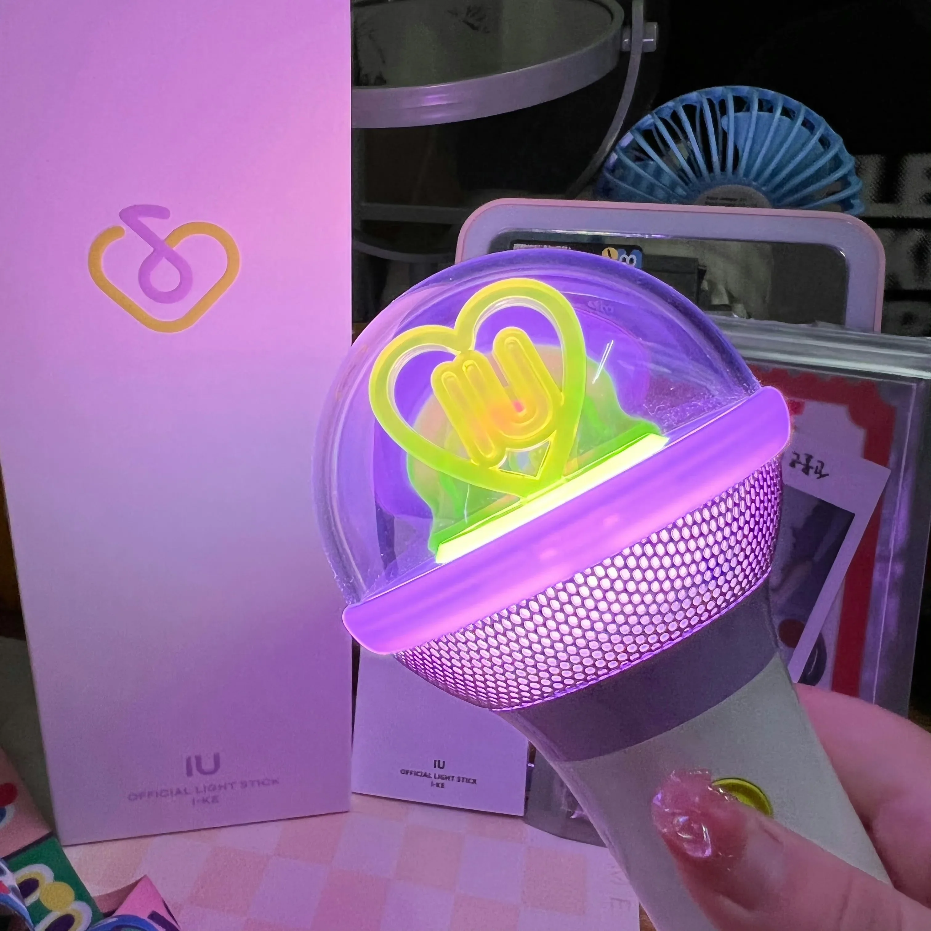 Kpop IU Lightstick Ver.3 Lee Ji-eun Fluorescent Lamp Concert LED 