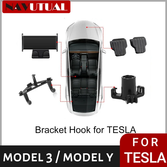 Für Tesla Model 3 Y Rücksitz Telefonhalter Haken 360 Grad Drehen