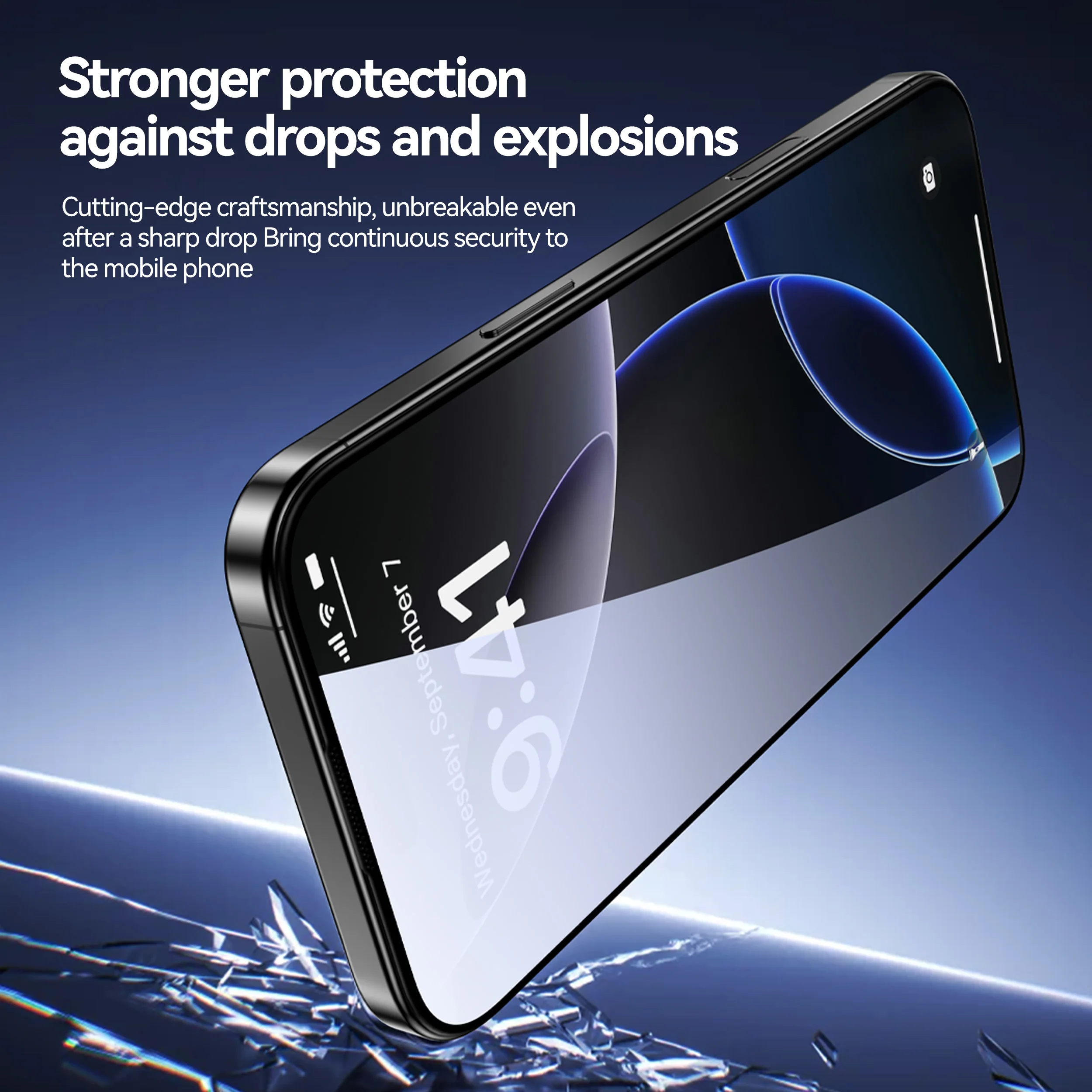 Premium Tempered Glass Screen Protector - 3 Pack, No Dust, 9H Hardness