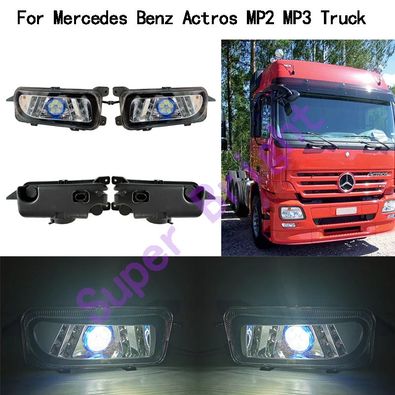 

1 Pair LED fog Light For Mercedes Benz Actros MP2 MP3 truck Fog light assembly replacement parts 9438200156 9438200056