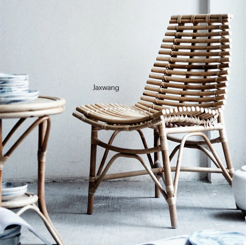 Designer Dining Chair Real Rattan Handmade Rattan Chair Back Chair ...