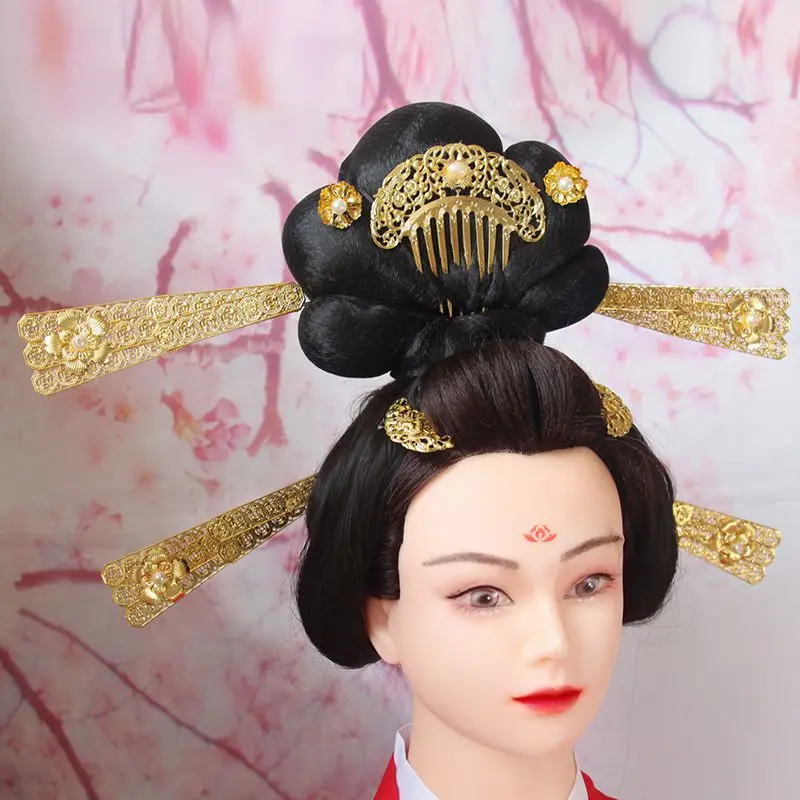 9PCS/Set Luxury Hair Accessories for Women Tang Dynasty Hair Comb Hanfu Hair Clips