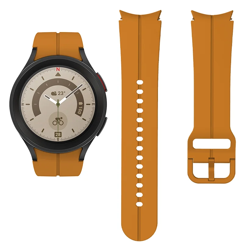 20mm Stainless Steel Strap for Samsung Watch 4 40mm 44mm Luxury Metal