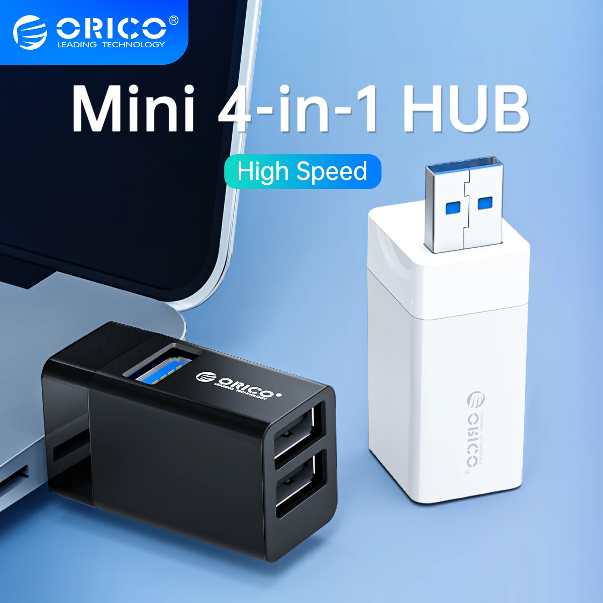 Orico Usb 3.0 Hub Notebook Wireless Usb Splitter 3-port Laptop Extender ...