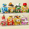To Assemble Mini City Commercial Street Decoration Model Compatible With Building Blocks for Children's Educational Toys 1