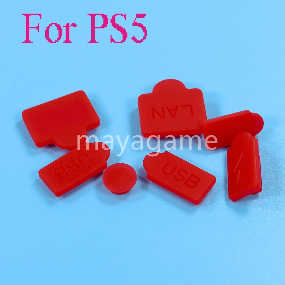 1Set Tappo Antipolvere Usb In Silicone Coperchio Antipolvere Per Ps5 Spina Antipolvere Interfaccia Usb Hdm Copertura Antipolvere Per Playstation 5