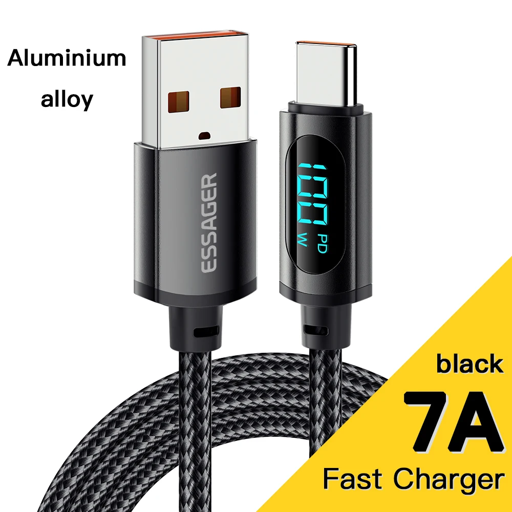 7A Black Cable