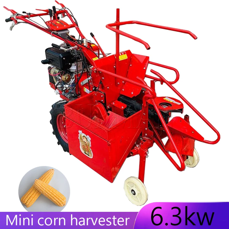 

New Professional China Mini Single Row Sweet Corn Harvester Picker Equipment Small Diesel Driven Maize Harvesting Machine