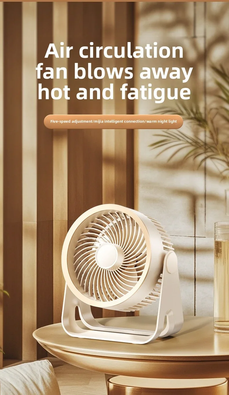 Description Picture 2 of item2025 Electric Fan table Circulator Wireless Portable Quiet Ventilator Desktop Wall Ceiling Fan Air Cooler For Home