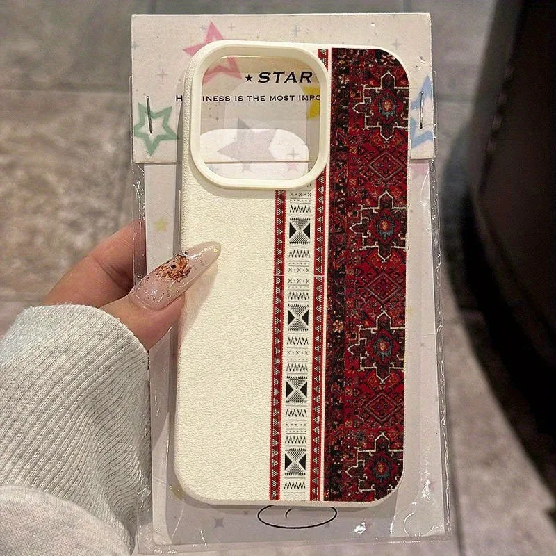 Luxurious Red Carpet Lychee Texture Soft Phone Case Cover