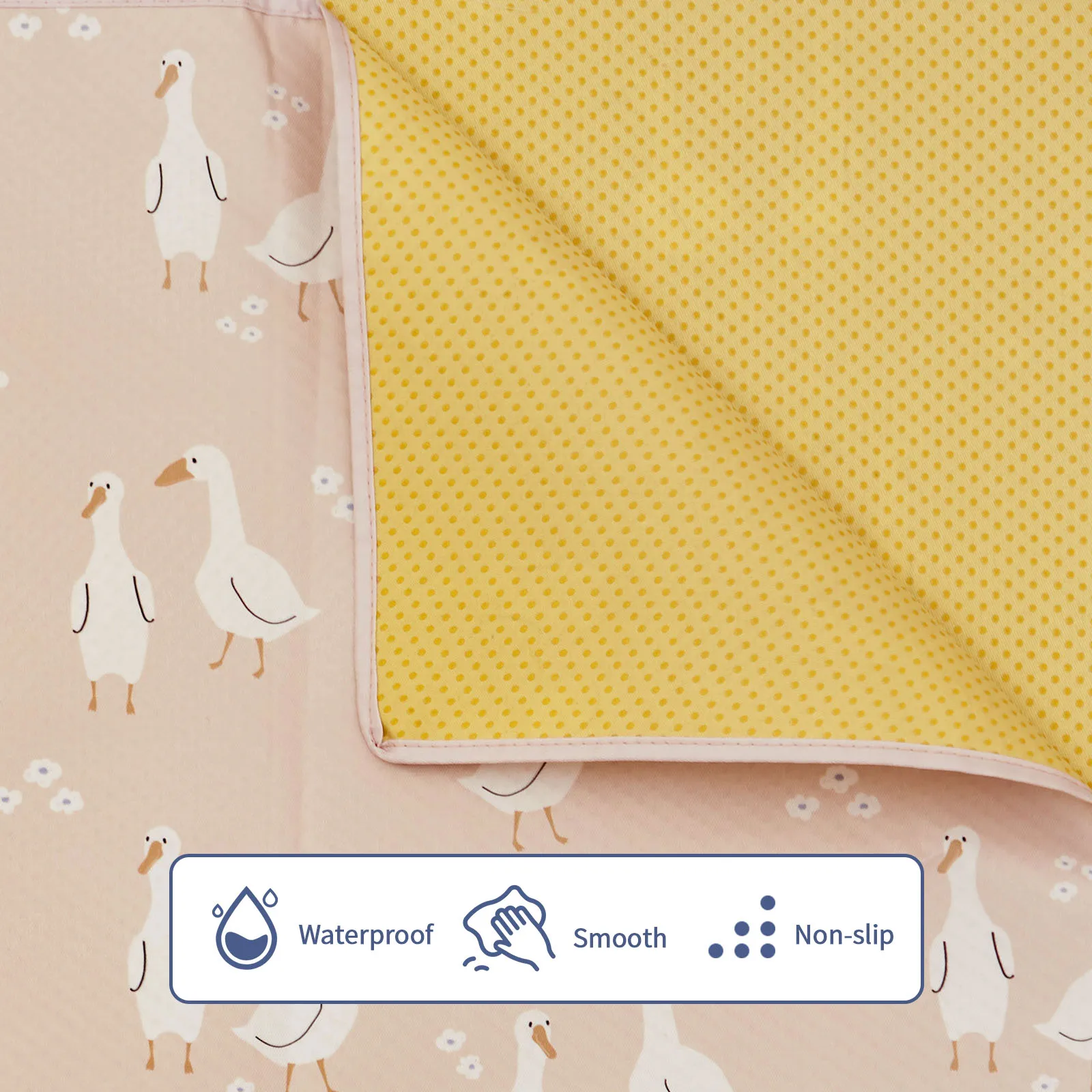 Baby splash mat HappyFlute Splat Mat for Under High Chair/Arts/Crafts Washable Waterproof Anti-Slip Floor Splash Mat Portable Baby Play