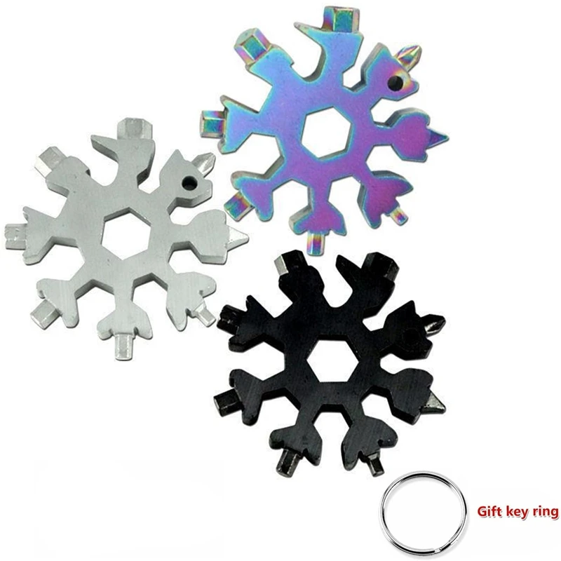 Snowflake Multi Tool 18In1 Snow Flake Steel Shape Flat Cross Screwdriver Tool 