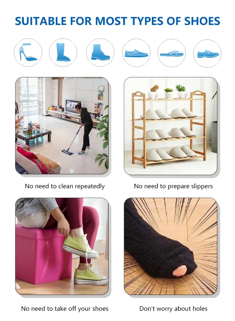 Automatic Shoe Cover Machine Smart Overshoes Dispenser T Buckle Shoe Cover Disposable PE Waterproof for Rainy Floor Clean Indoor