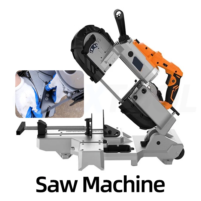 

Portable Band Saw Cutting Machine Horizontal Metal Stainless Steel Aluminum Cutting Machine 45 Degree Sawing Machine