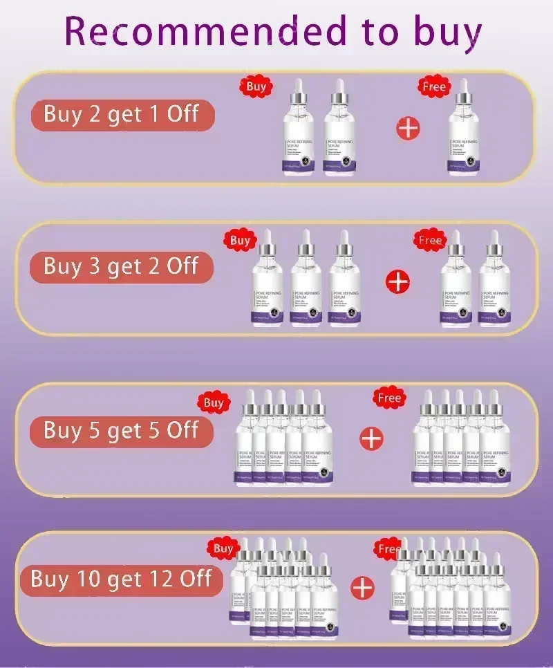 Pore Shrinking Facial Essence Oil Control Repair Nourishing Remove Large Pores Firming Essence Moisturizing 3
