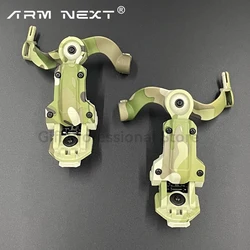 Military Headset Holder Multi-angle Rotation Helmet Rail Adapter For Tactical Headset Fit OPS Core ARC And Team Wendy M-LOK Rail