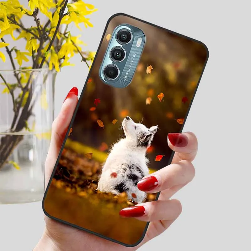 Elegant Black TPU Silicone Phone Cover - Fashion Luxury Cute Protector with Soft Bumper Design
