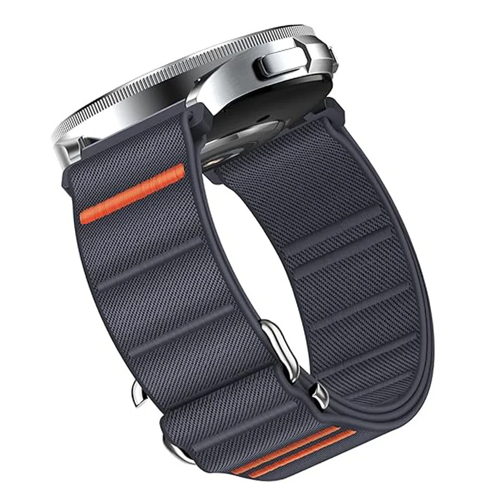 Versatile Nylon Smartwatch Strap - 20mm/22mm Adjustable Loop Bracelet