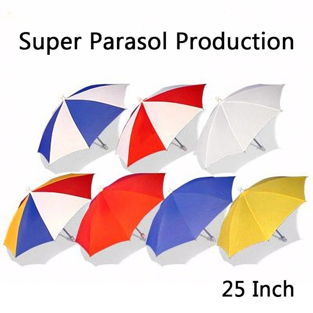 Super Parasol Production - 25 Inch (7 Colors) Magic Tricks Professional Stage Illusions Gimmick Props Accessories Umbrella Magie