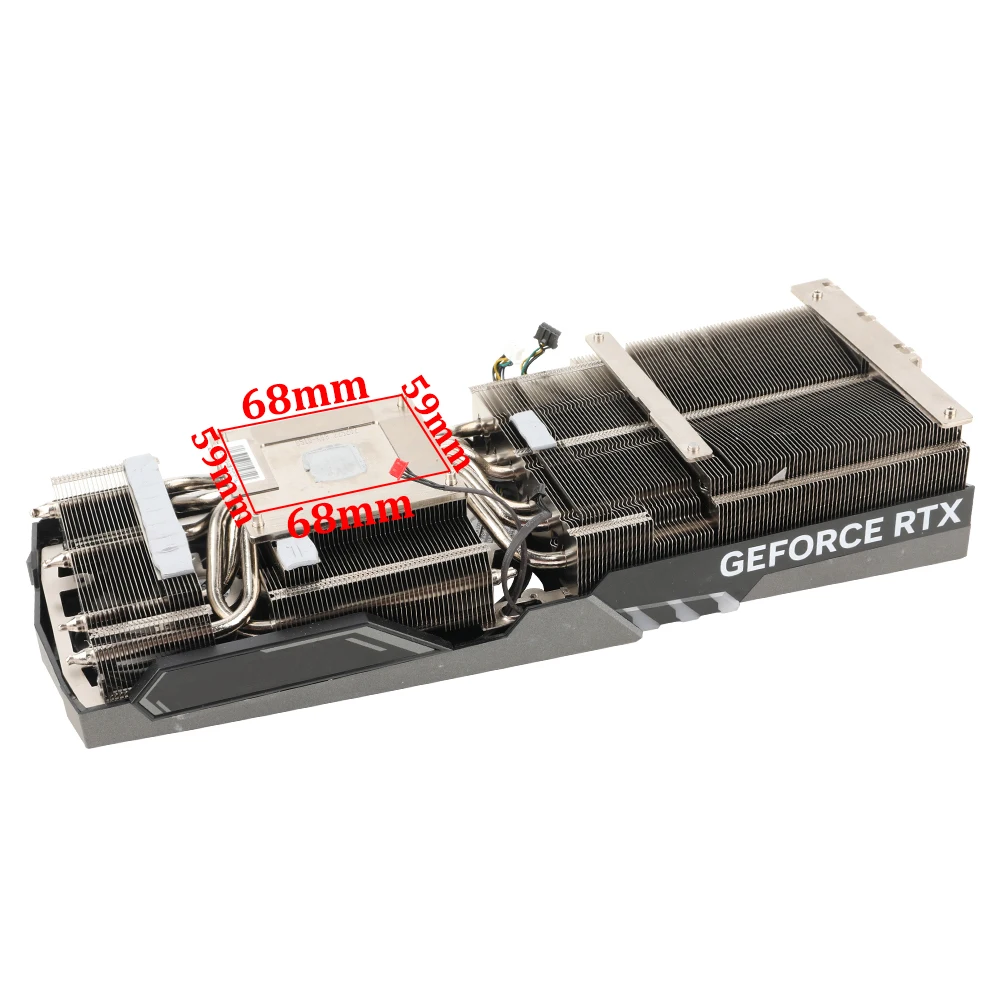 Substitua o Dissipador de Calor Original para Msi Geforce Rtx 4070 ti Gaming x Trio Radiador de Placa Gráfica Branca com Placa Traseira 12g - Imagem 2