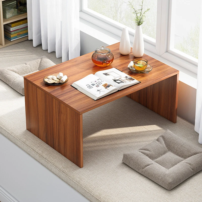 

HOOKI Official Japanese-style Kang Table Balcony Bedroom Sitting Low Foot Table Home Window Sill Tatami Bay Window Small Coffee