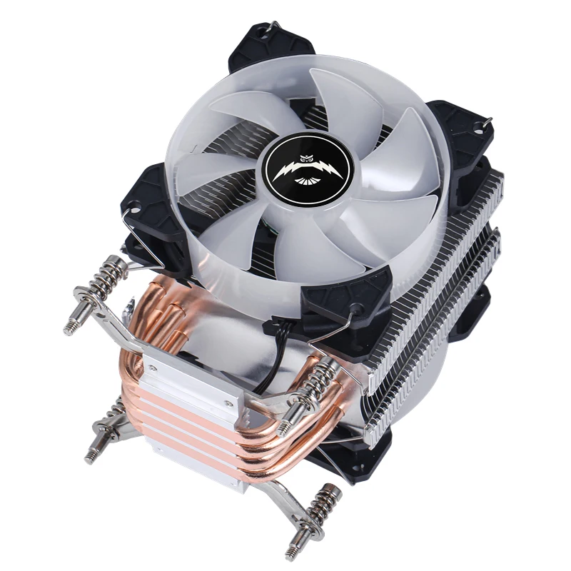 4 Heat Pipes CPU Cooler For Intel LGA 2011 X79 X99 PC Motherboard i5 i7 Processor Air-cooled 90mm Quiet Cooling Fan 3pin 4Pin
