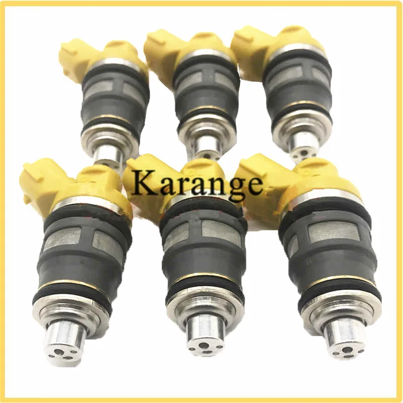 

NEW 6X 1000cc OEM Fuel Injectors 1001-87091 For Toyota Supra JZA70 1JZGTE 1JZ JZA80 2JZGTE 2JZ SIDE FEED Engine Nozzle 100187091