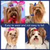 100Pcs Puppy Bow Handmade Movable Pet Dog Grooming Hair Accessories Dog Bows With Rubber Band For Small Dog Cat Pet Products 3