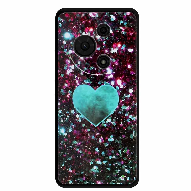 Gradient Marble Painted Silicone Phone Case - Shockproof Soft Cover