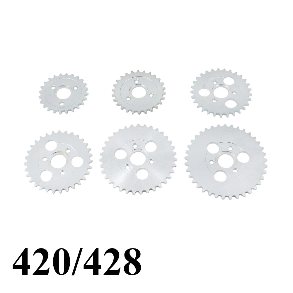 1Pcs 420/428 24T/26T/28T/29T/31T/35T/37T Teeth 30mm Rear Gear