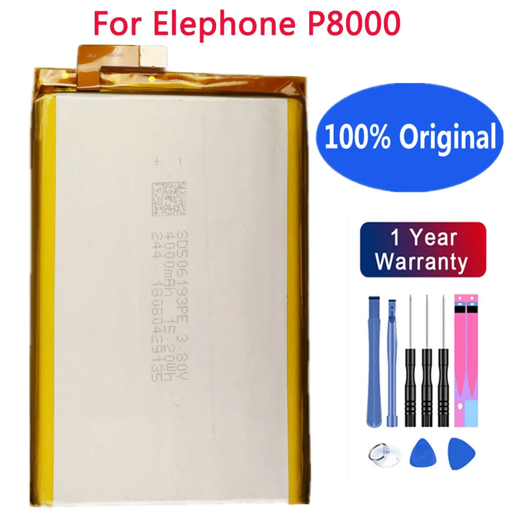 

4165mAh 100% Original Elephone Battery Backup for Elephone P8000 Mobile Phone Battery Bateria + Tracking Number + Tools