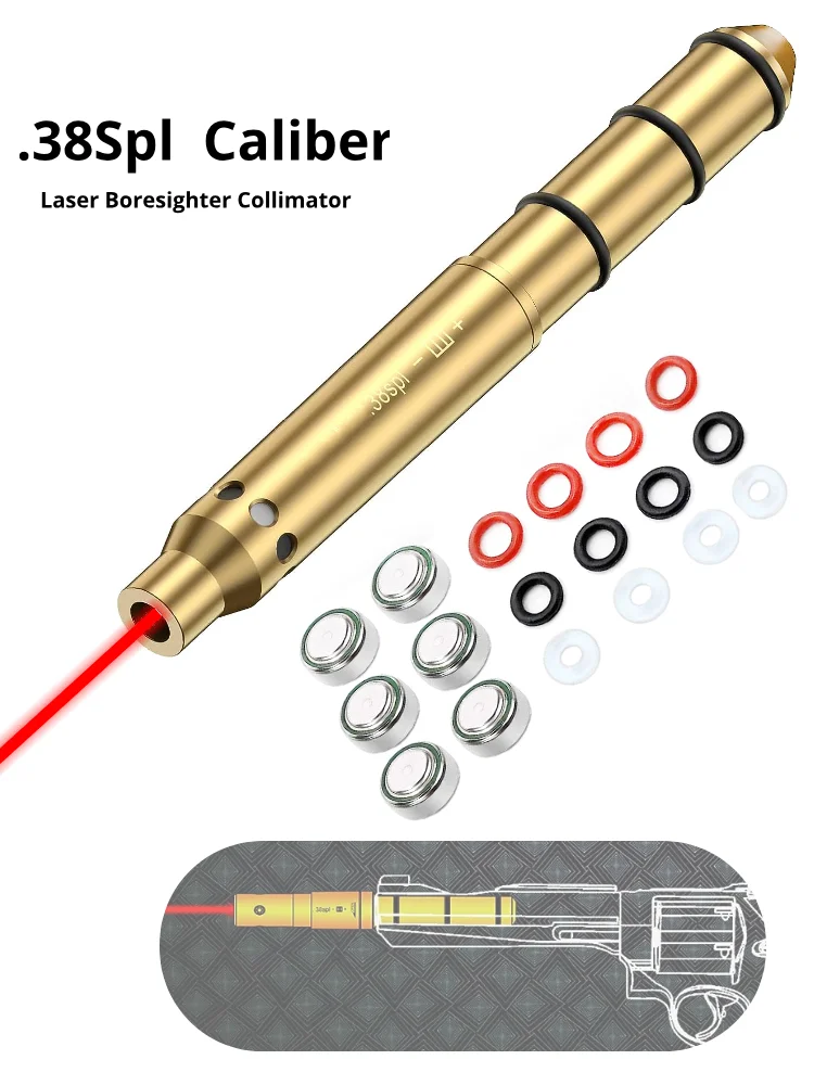 38 puntero láser, colimador láser 38spl, extremo especial del