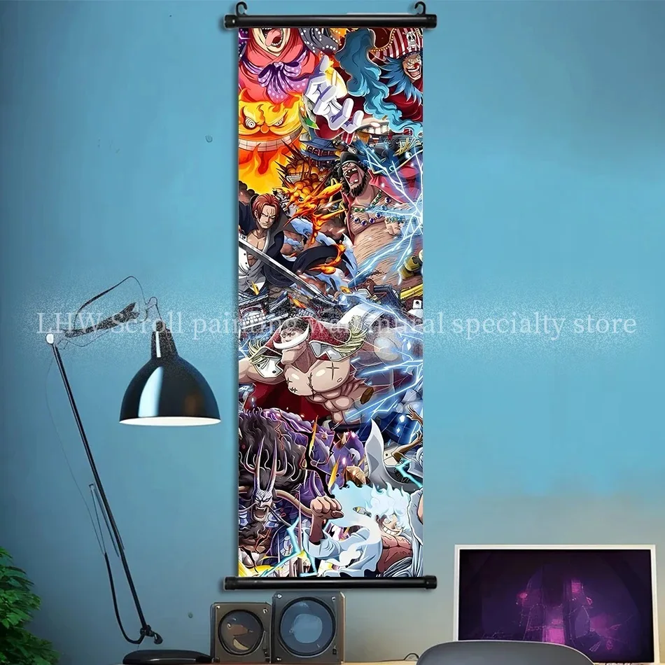 High-Definition One Piece Character Wall Art - Classic Decoration