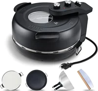 Davivy 16" Large Pizza Oven with Pizza Stone & Grill Pan  Portable Indoor 1