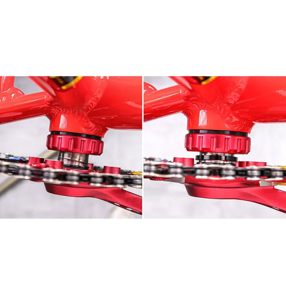 Bicycle Bottom Bracket Washer 6pcs 24/29/30mm Aluminum Alloy For BB86/91/92/BB30 PF30 Crank Crankset Bottom Spacer