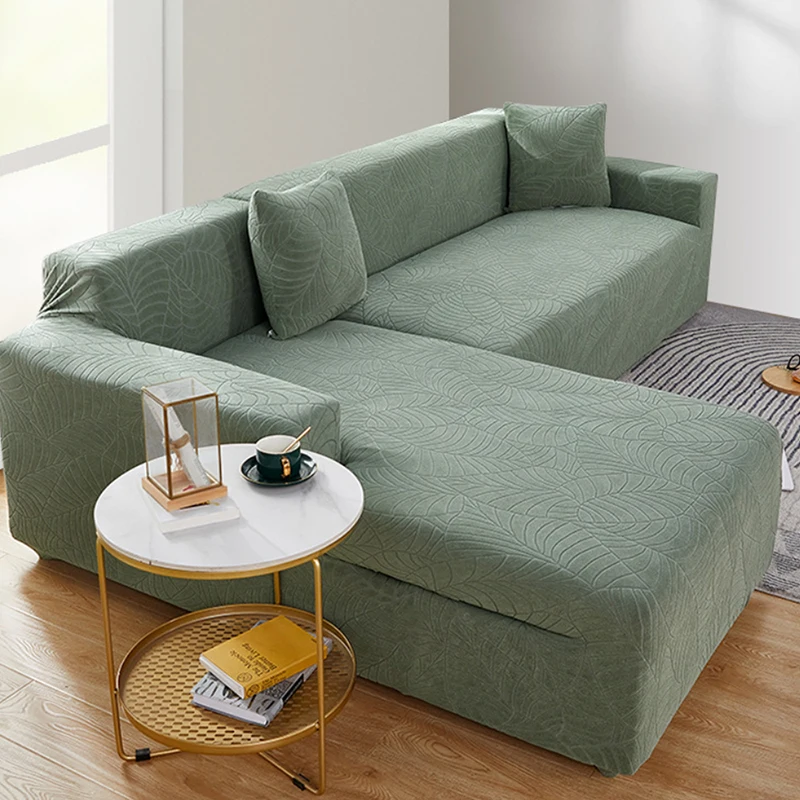 Sofa Covers For Living Room Waterproof Sofa Couch Armchair Cover Protector L Shaped Corner Jacquard Slipcovers 1/2/3/4 Seater 2