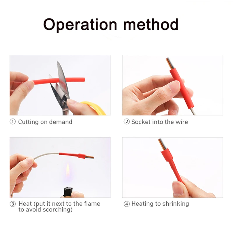 Heat Shrink Tube Thermoresistant tube Heat Shrink Wrapping Kit Electronic Connection Wire Cable Insulation Sleeving Waterproof