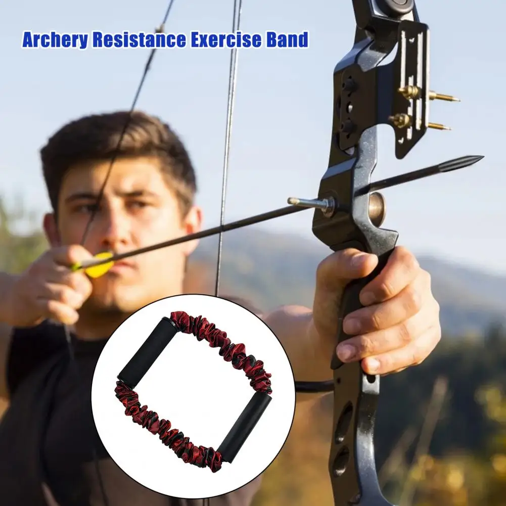 Archery Simulation Exerciser 25/45/65 Lbs Bow Trainer Tension Rope Arm Strength Hunting Recurve Compound Practice Drawstring