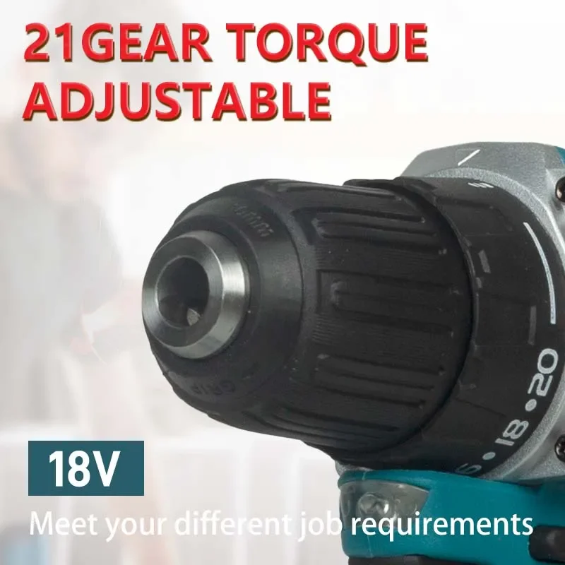 Makita DDF487 10mm Lithium battery 18V rechargeable brushless drill Electric screwdriver driver Wireless pistol drill 4