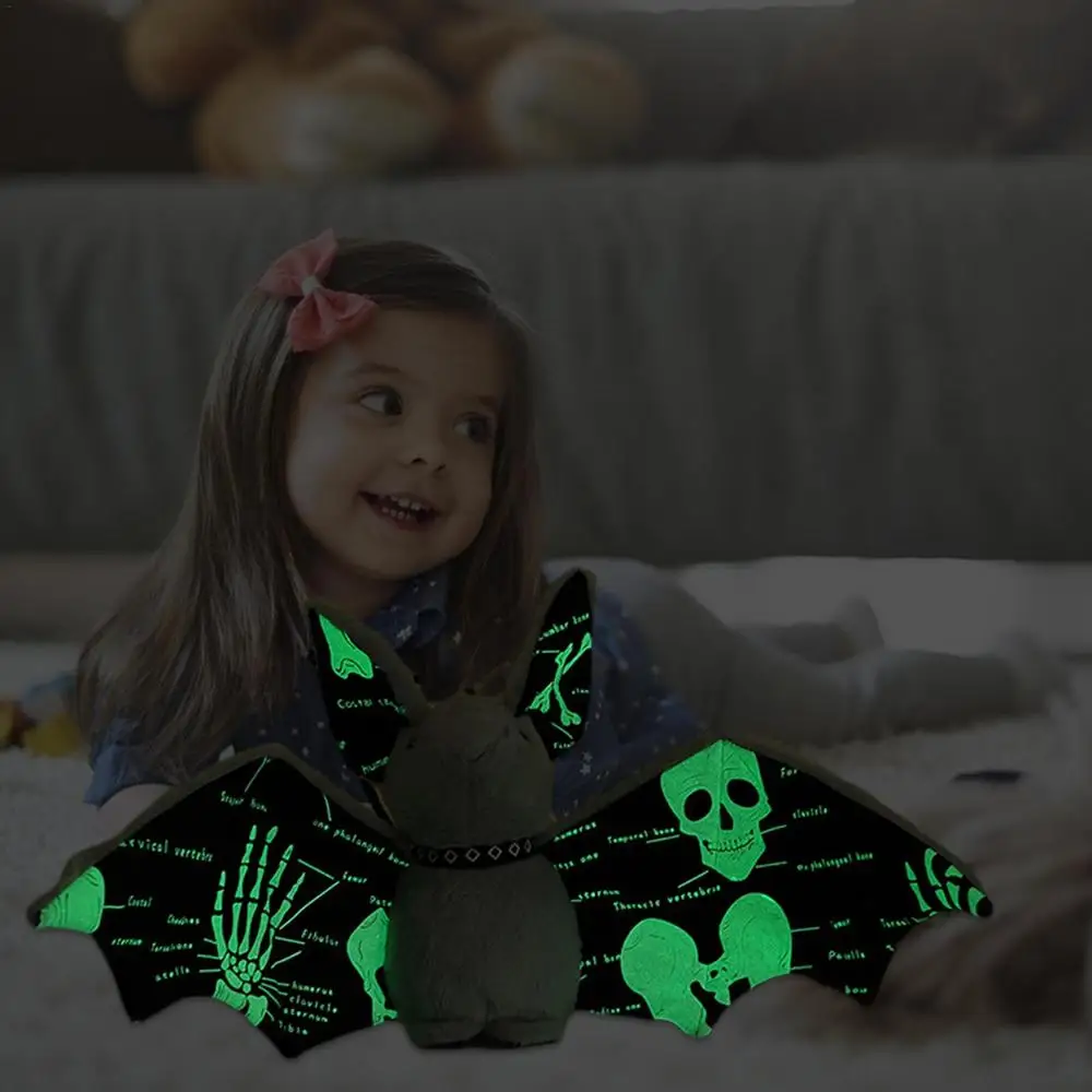 Glow In The Night Bat Plush Toy Realistic Wild Animals Stuffed Toys So