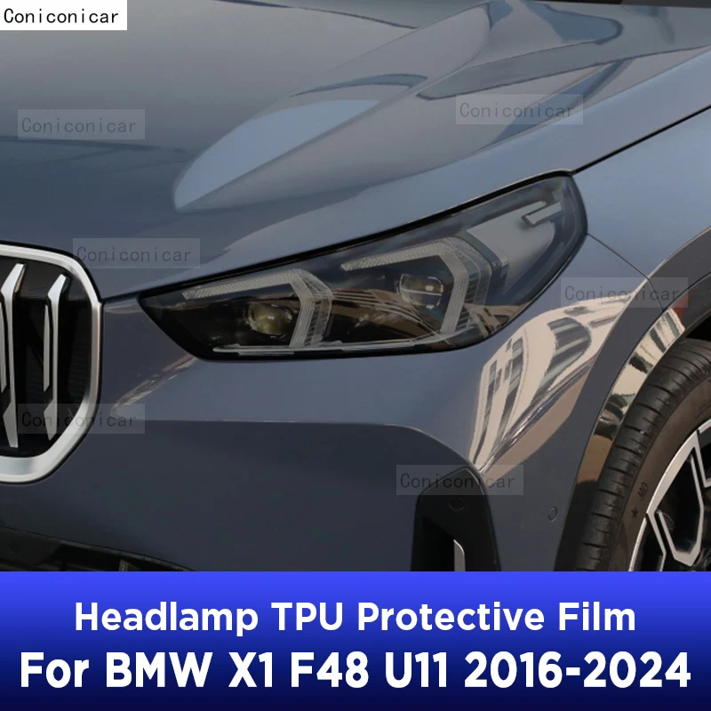 

Для BMW X1 F48 U11 2016-2024 Автомобильная внешняя фара Защита от царапин передняя лампа ТИНТ фотолампа аксессуары для ремонта наклейка