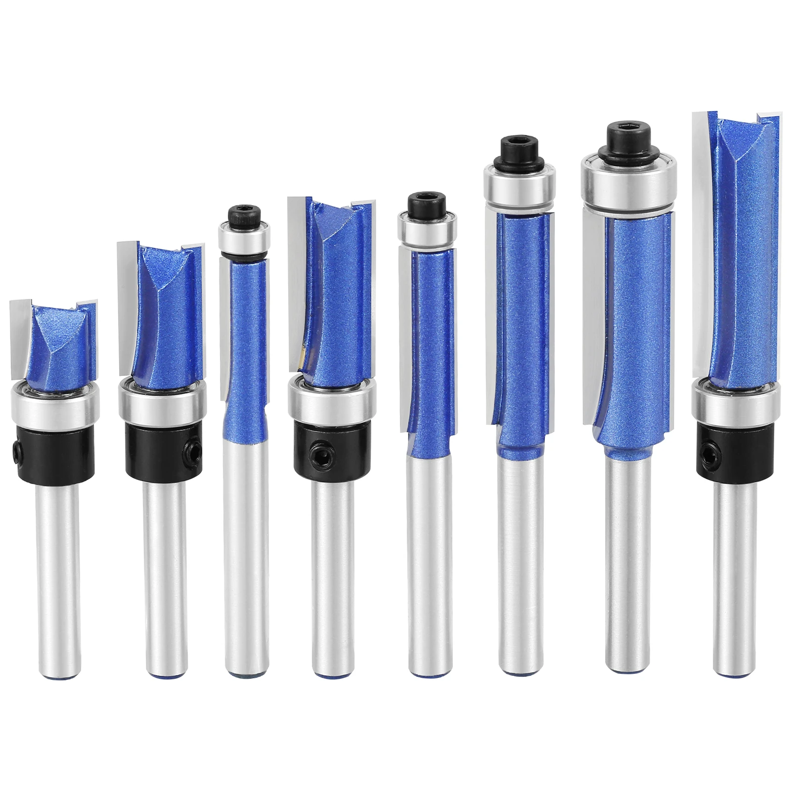 

8 шт., концевые фрезы с хвостовиком 1/4 дюйма