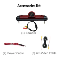 Gold Parking Car 3rd Brake Light Rear View Camera Waterproof Night Vision Reverse For Fiat Ducato/Peugeot Boxer/Citroen Jumper - Image 6